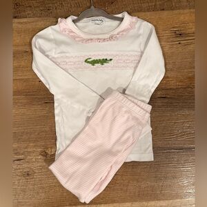 Magnolia Baby Smocked Alligator Set Size 3T